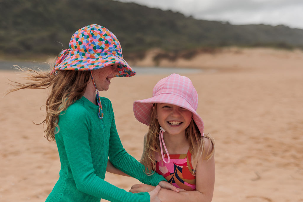 Art Fun Wide Brim Swim Hat - Acorn Kids Accessories