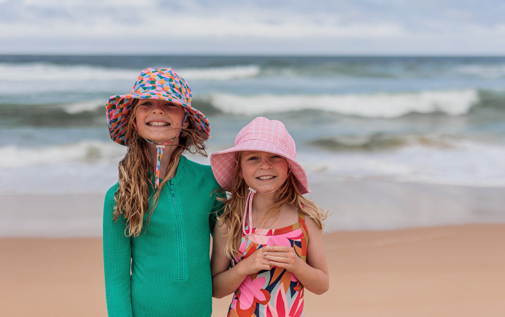 Art Fun Wide Brim Swim Hat - Acorn Kids Accessories