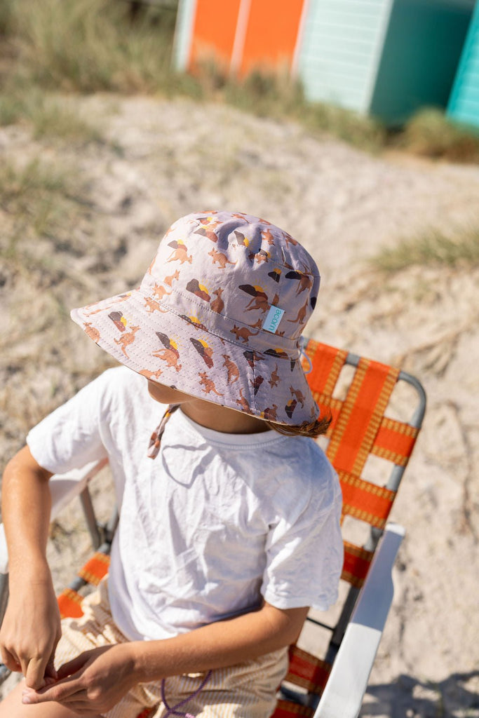 Aussie Sunset Wide Brim Bucket Hat - Acorn Kids Accessories