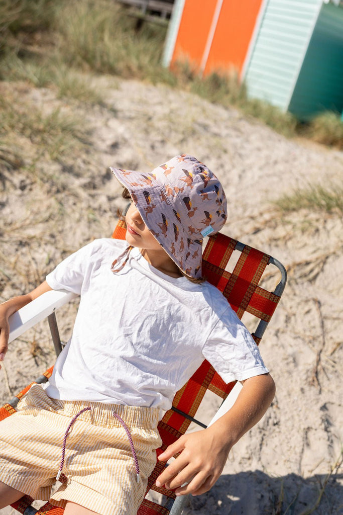 Aussie Sunset Wide Brim Bucket Hat - Acorn Kids Accessories