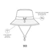 Aussie Sunset Wide Brim Bucket Hat - Acorn Kids Accessories