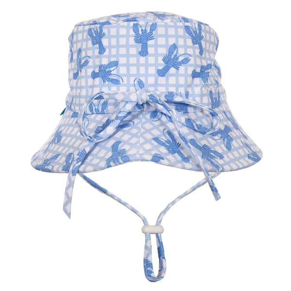 Blue Lobster Wide Brim Swim Hat - Acorn Kids Accessories