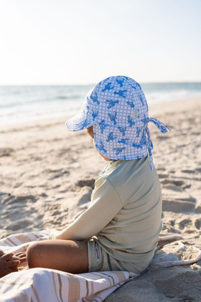 Blue Lobsters Swim Flap Cap - Acorn Kids Accessories