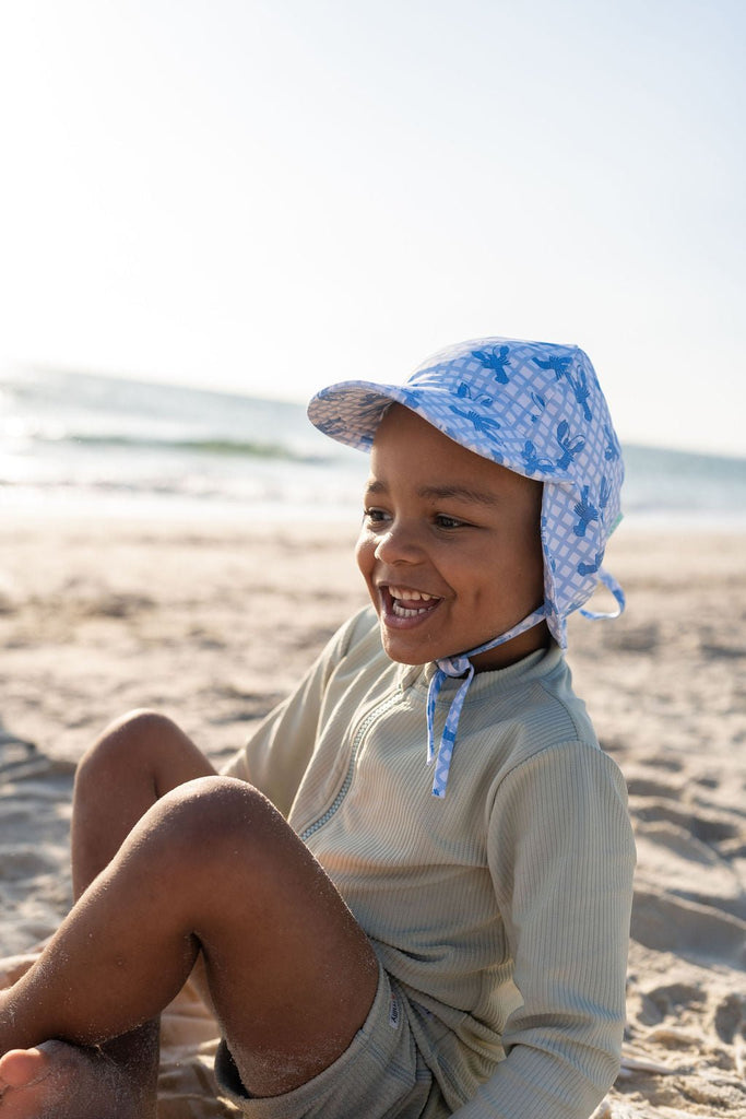 Blue Lobsters Swim Flap Cap - Acorn Kids Accessories