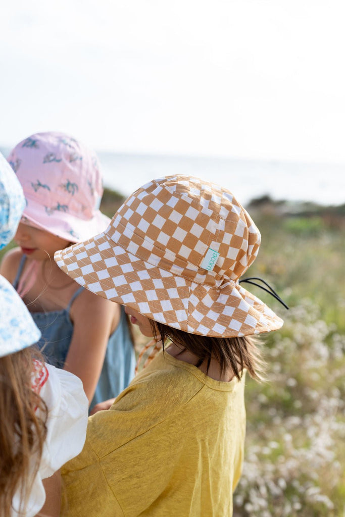 Checkmate Wide Brim Bucket Hat - Acorn Kids Accessories