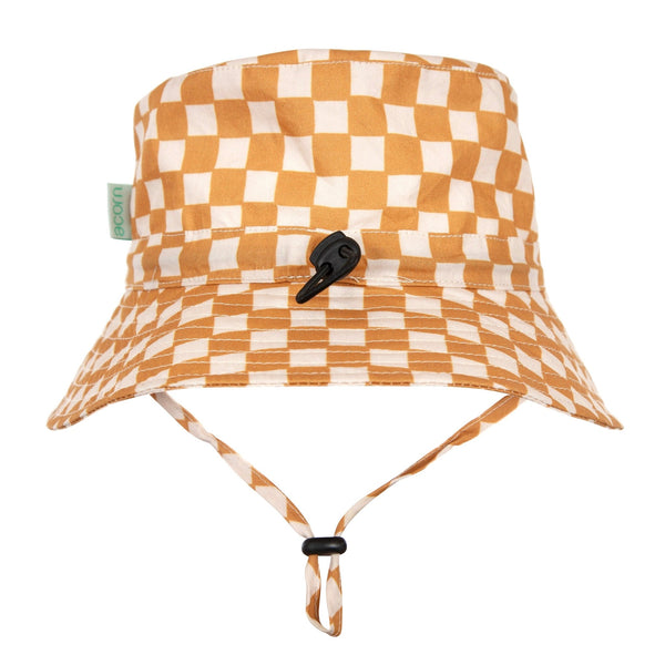 Checkmate Wide Brim Bucket Hat - Acorn Kids Accessories