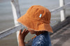 Chestnut Frayed Bucket Hat - Acorn Kids Accessories