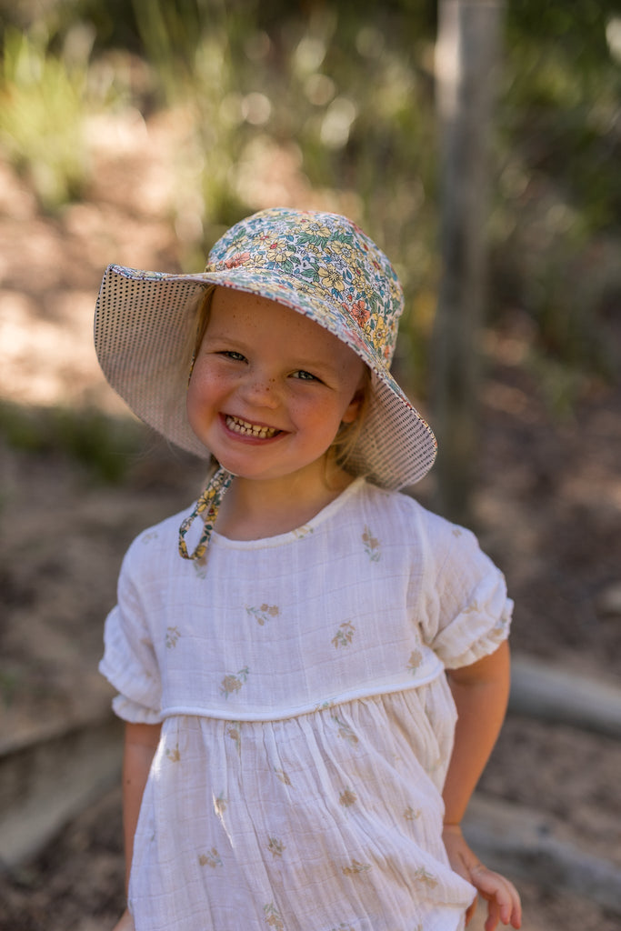 Chloe Wide Brim Sunhat - Acorn Kids Accessories