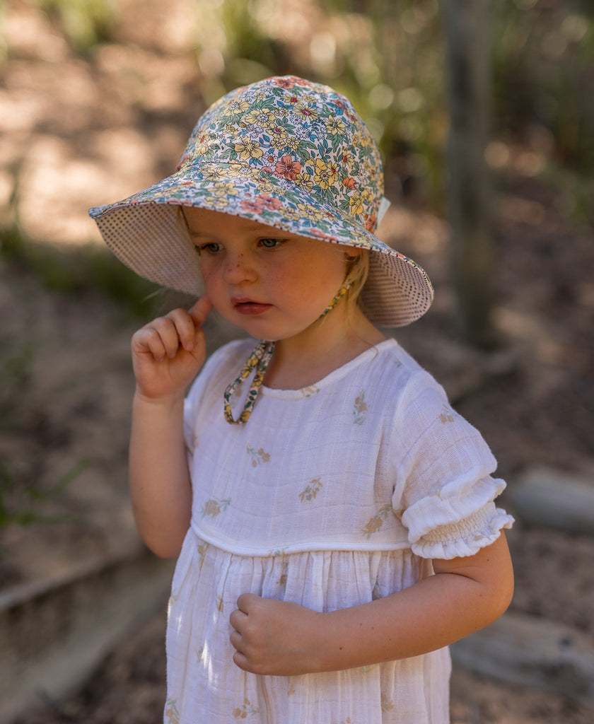 Chloe Wide Brim Sunhat - Acorn Kids Accessories