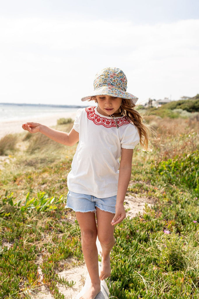 Chloe Wide Brim Sunhat - Acorn Kids Accessories