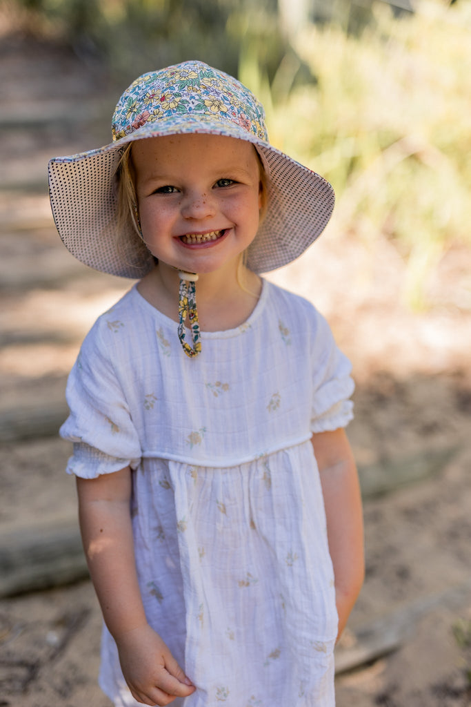 Chloe Wide Brim Sunhat - Acorn Kids Accessories