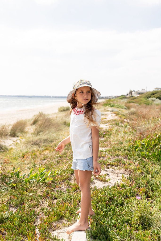 Chloe Wide Brim Sunhat - Acorn Kids Accessories