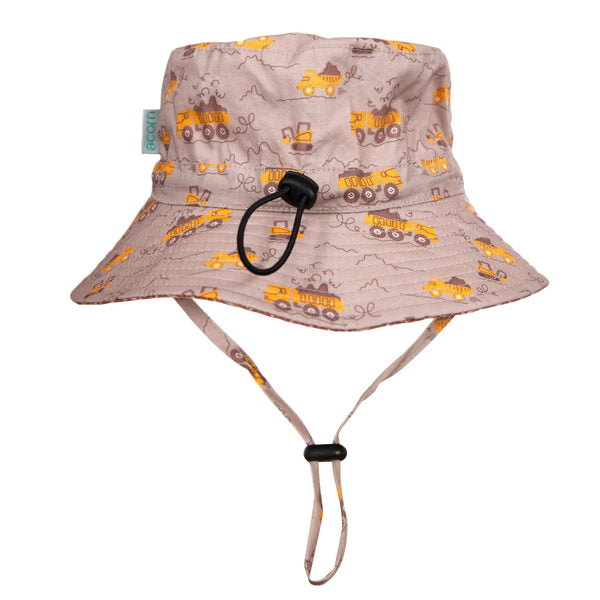 Construction Wide Brim Bucket Hat - Acorn Kids Accessories