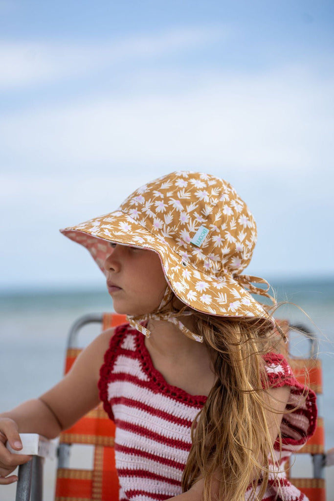 Daisy Chain Wide Brim Reversible Sunhat - Acorn Kids Accessories