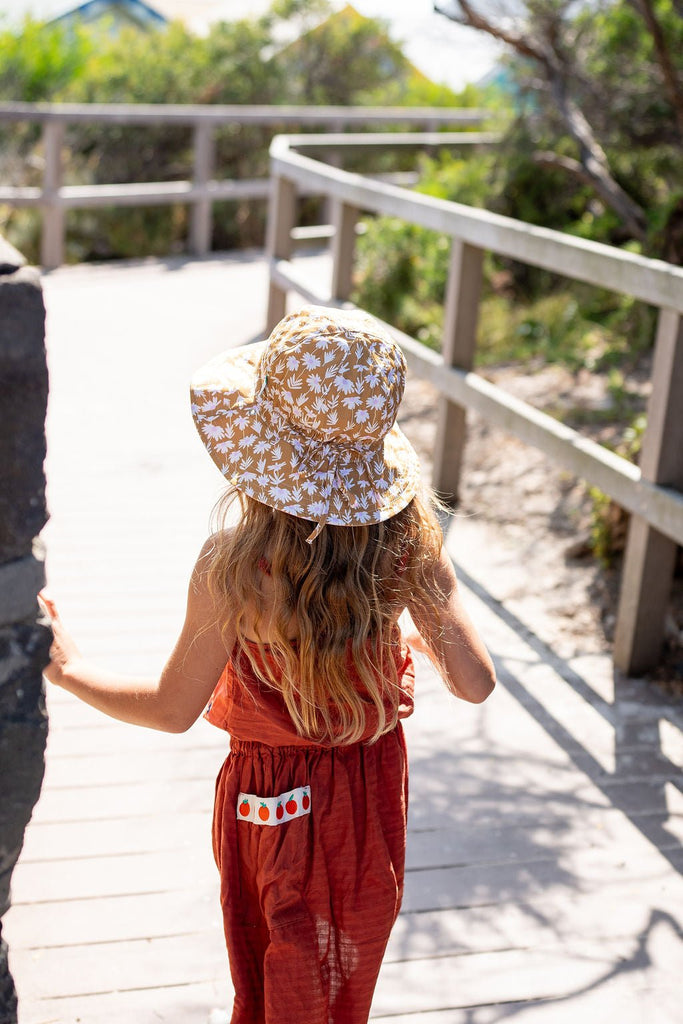 Daisy Chain Wide Brim Reversible Sunhat - Acorn Kids Accessories