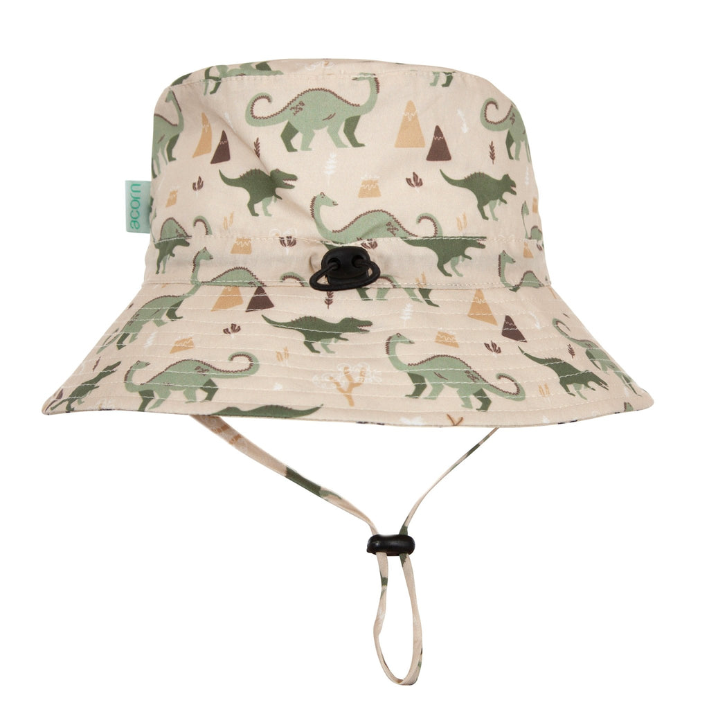 Dino Delight Wide Brim Bucket Hat - Acorn Kids Accessories