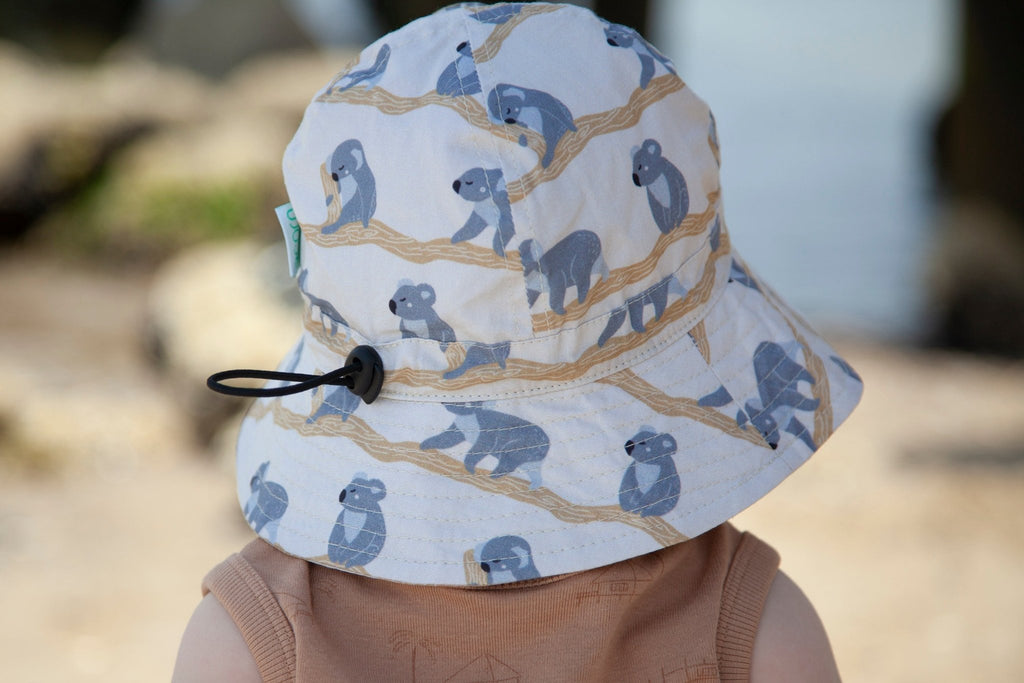 Happy Koala Infant Hat & Flap Cap Bundle - Acorn Kids Accessories