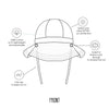 Harper Wide Brim Reversible Sunhat - Acorn Kids Accessories