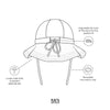 Harper Wide Brim Reversible Sunhat - Acorn Kids Accessories