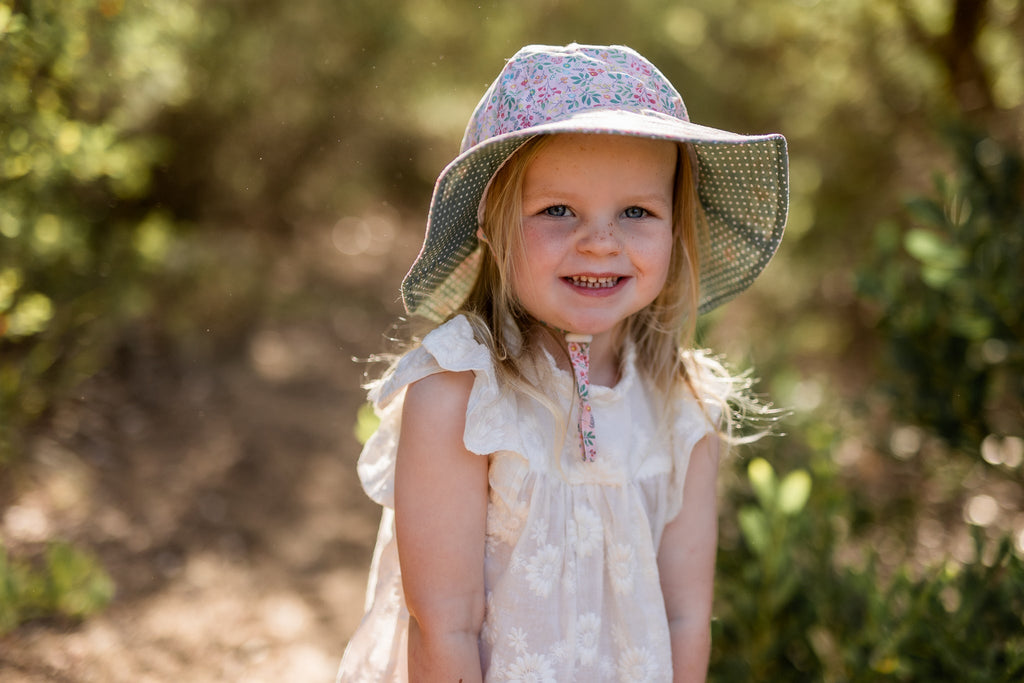 Juliette Wide Brim Sunhat - Acorn Kids Accessories