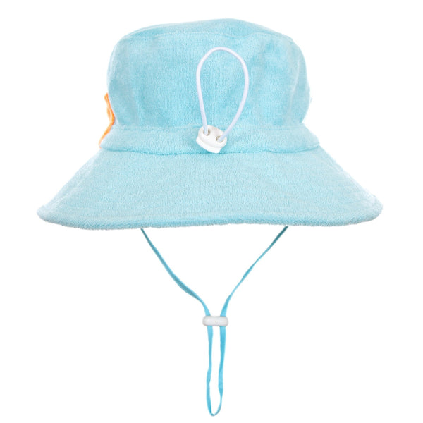 Light Blue Terry Towelling Bucket Hat - Acorn Kids Accessories