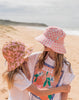 Pink Checks Broad Brim Bucket Hat - Acorn Kids Accessories