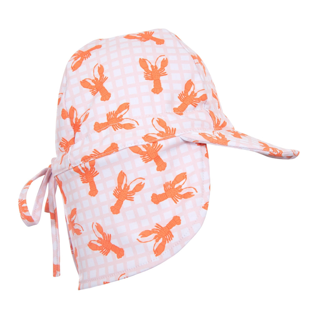 Pink Lobsters Swim Flap Cap - Acorn Kids Accessories