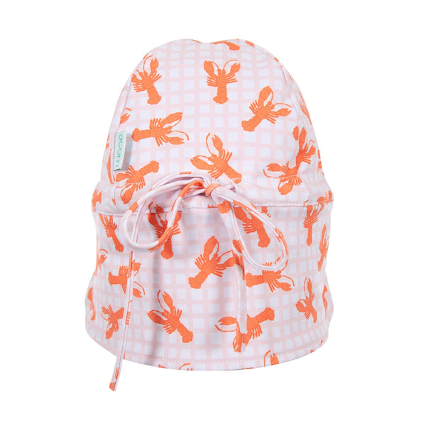 Pink Lobsters Swim Flap Cap - Acorn Kids Accessories