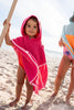 Pink Terry Towling Hooded Towel - Acorn Kids Accessories