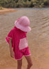 Pink Terry Towling Hooded Towel - Acorn Kids Accessories