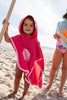 Pink Terry Towling Hooded Towel - Acorn Kids Accessories