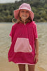 Pink Terry Towling Hooded Towel - Acorn Kids Accessories