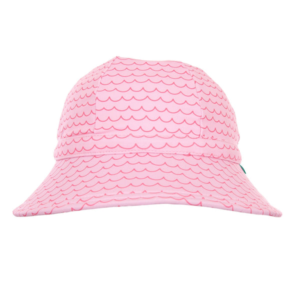 Pink Waves Wide Brim Swim Hat - Acorn Kids Accessories