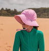 Pink Waves Wide Brim Swim Hat - Acorn Kids Accessories