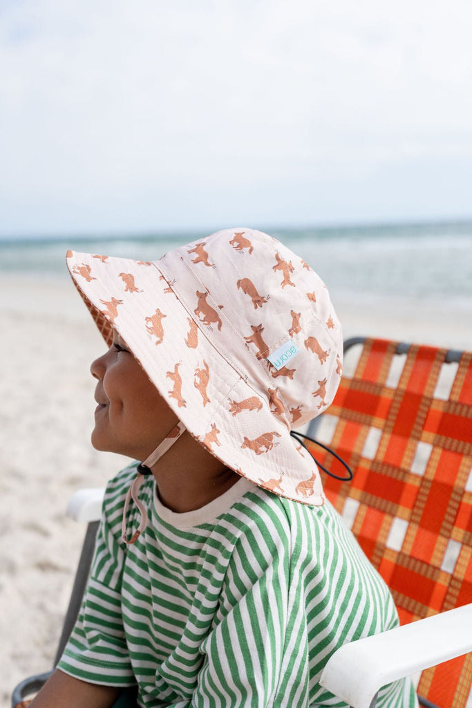 Red Dog Wide Brim Bucket Hat - Acorn Kids Accessories