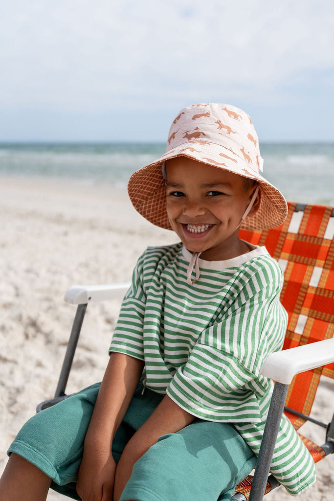 Red Dog Wide Brim Bucket Hat - Acorn Kids Accessories