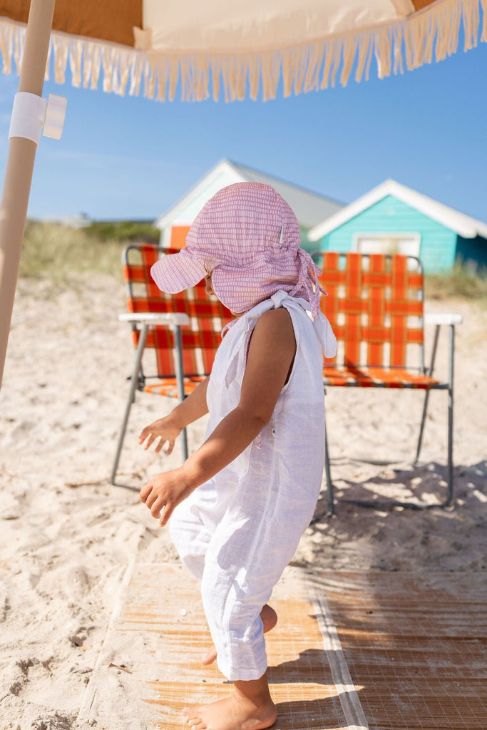 Rose Dashes Flap Hat - Acorn Kids Accessories