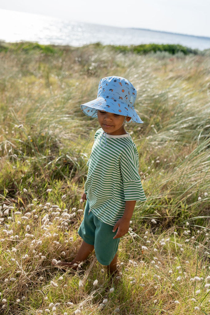 Sea Life Wide Brim Bucket Hat - Acorn Kids Accessories