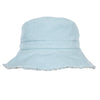 Seafoam Frayed Bucket Hat - Acorn Kids Accessories