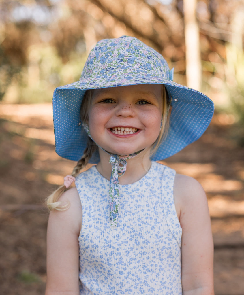 Sophia Wide Brim Reversible Sunhat - Acorn Kids Accessories