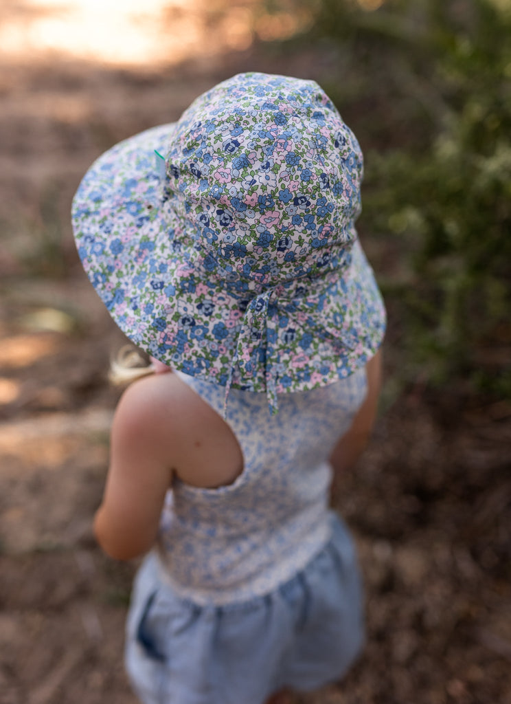 Sophia Wide Brim Reversible Sunhat - Acorn Kids Accessories