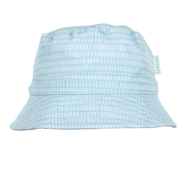 Teal Dashes Stretch Cotton Bucket Hat - Acorn Kids Accessories