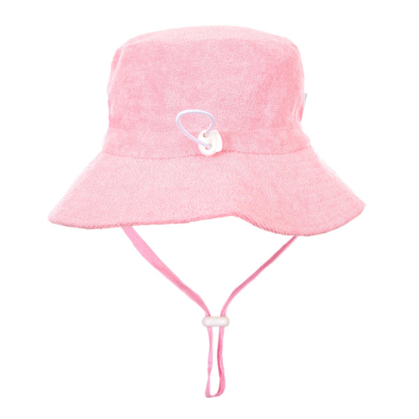 Terry Towling Bucket Hat Light Pink - Acorn Kids Accessories