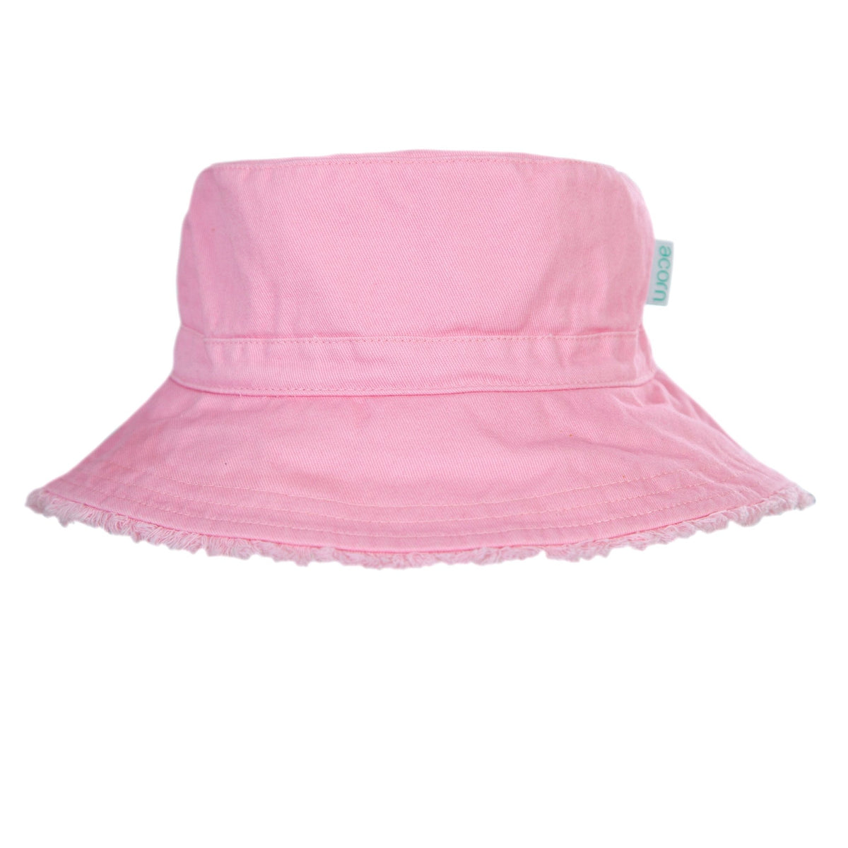 Pink Frayed Edge Bucket Hat, Accessories