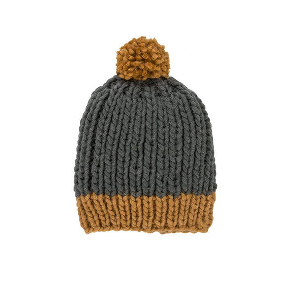 Traveller Chunky Beanie Slate - Acorn Kids Accessories